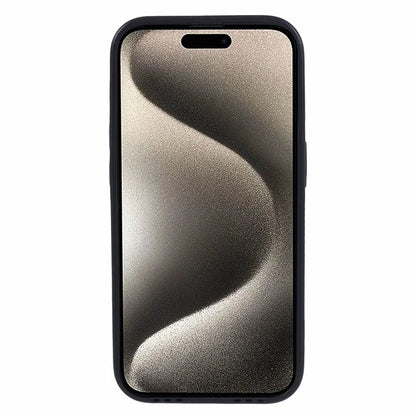 Morandi Style For iPhone 15 Pro Max Case TPU+PU Leather Back Guard Cover