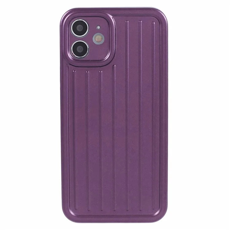 For iPhone 11 Case 3D Striped Pattern IMD TPU Anti-drop Phone Cover