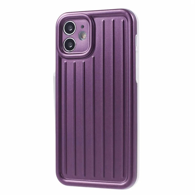 For iPhone 11 Case 3D Striped Pattern IMD TPU Anti-drop Phone Cover