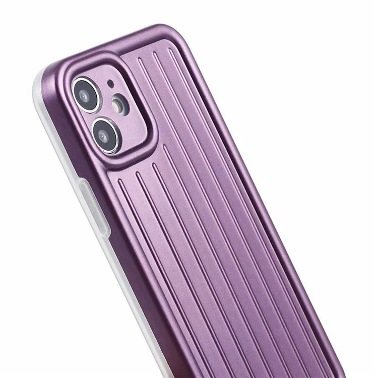 For iPhone 11 Case 3D Striped Pattern IMD TPU Anti-drop Phone Cover