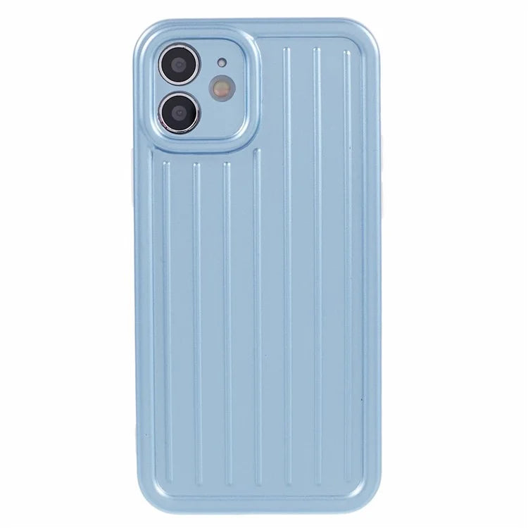 For iPhone 11 Case 3D Striped Pattern IMD TPU Anti-drop Phone Cover