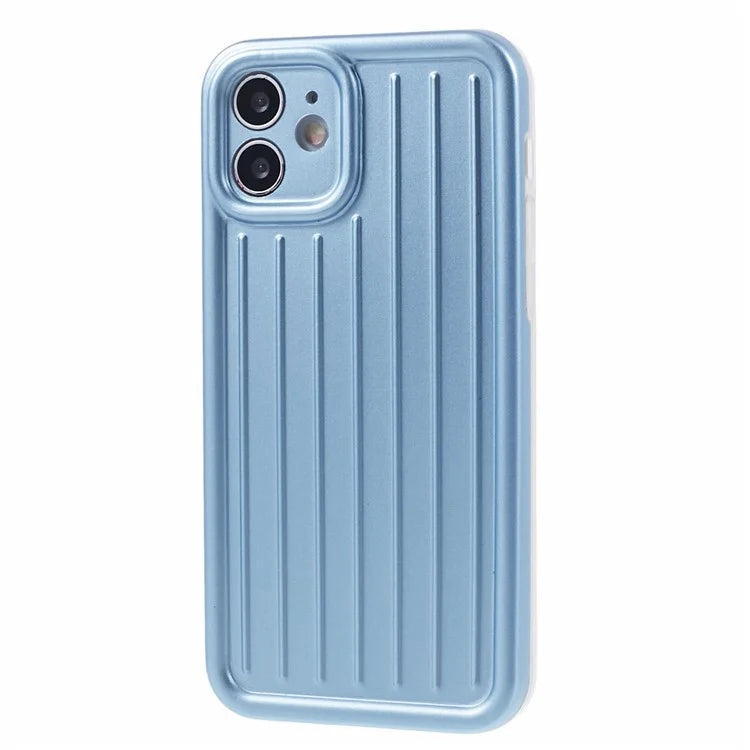 For iPhone 11 Case 3D Striped Pattern IMD TPU Anti-drop Phone Cover