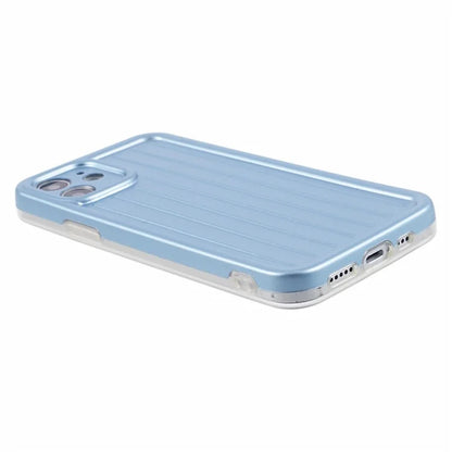 For iPhone 11 Case 3D Striped Pattern IMD TPU Anti-drop Phone Cover