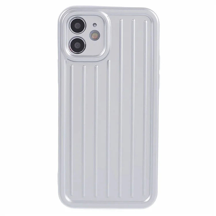 For iPhone 11 Case 3D Striped Pattern IMD TPU Anti-drop Phone Cover