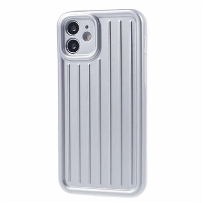 For iPhone 11 Case 3D Striped Pattern IMD TPU Anti-drop Phone Cover
