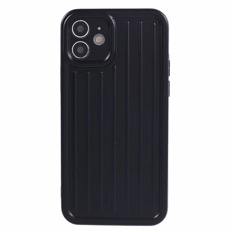 For iPhone 11 Case 3D Striped Pattern IMD TPU Anti-drop Phone Cover