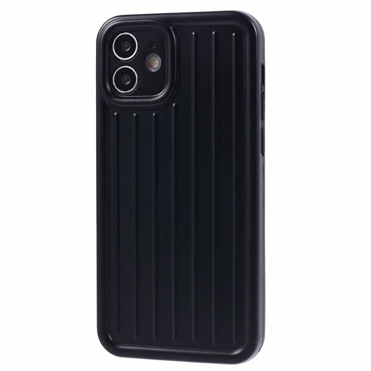 For iPhone 11 Case 3D Striped Pattern IMD TPU Anti-drop Phone Cover