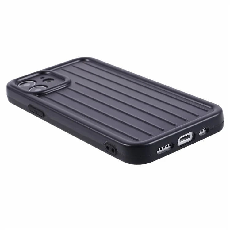 For iPhone 11 Case 3D Striped Pattern IMD TPU Anti-drop Phone Cover
