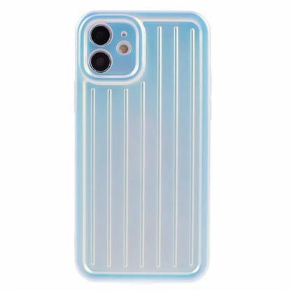 For iPhone 11 Case 3D Striped Pattern IMD TPU Anti-drop Phone Cover