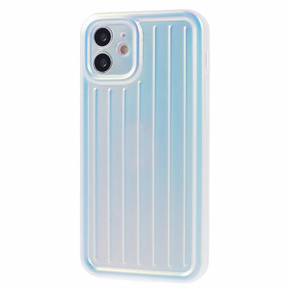 For iPhone 11 Case 3D Striped Pattern IMD TPU Anti-drop Phone Cover