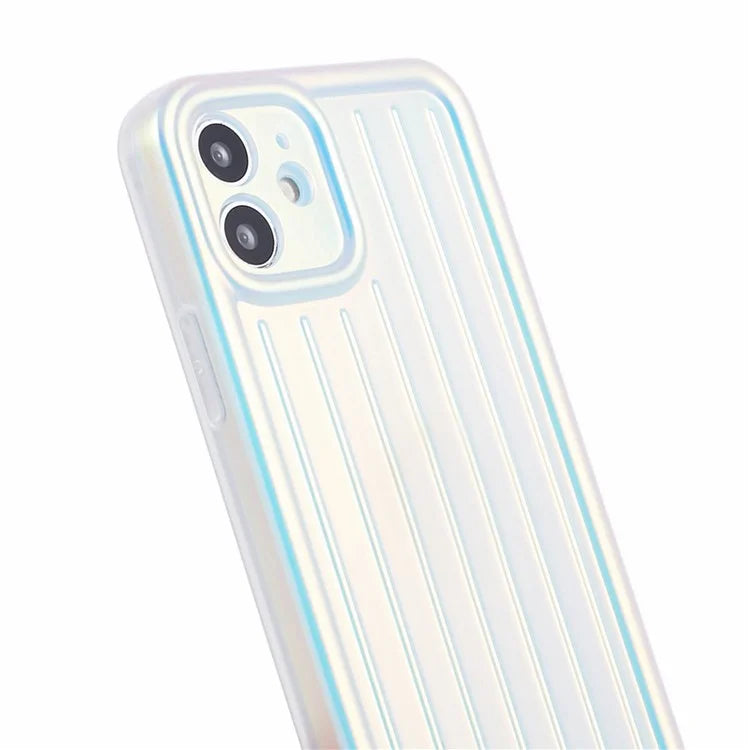 For iPhone 11 Case 3D Striped Pattern IMD TPU Anti-drop Phone Cover