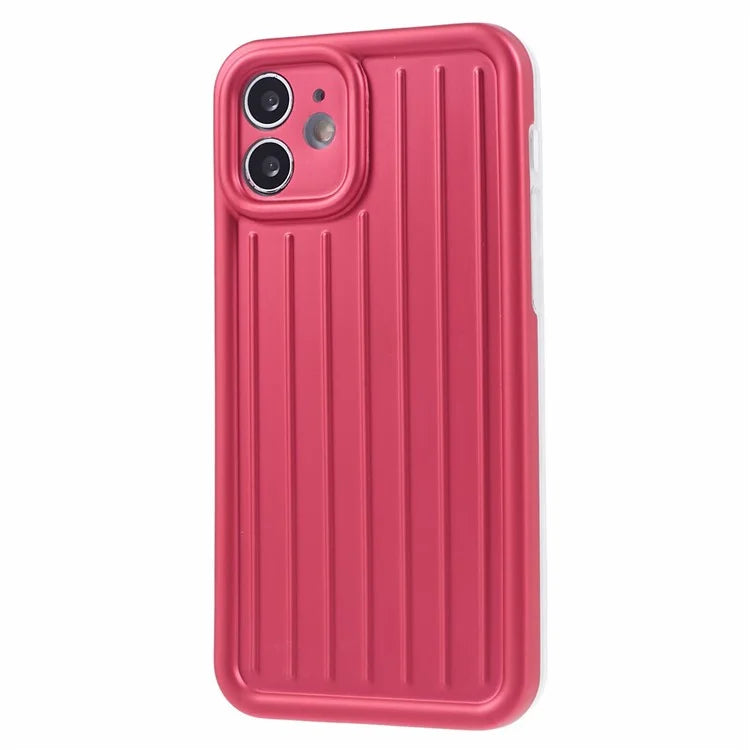 For iPhone 11 Case 3D Striped Pattern IMD TPU Anti-drop Phone Cover