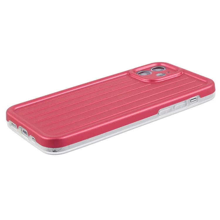 For iPhone 11 Case 3D Striped Pattern IMD TPU Anti-drop Phone Cover