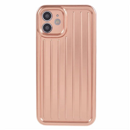 For iPhone 11 Case 3D Striped Pattern IMD TPU Anti-drop Phone Cover