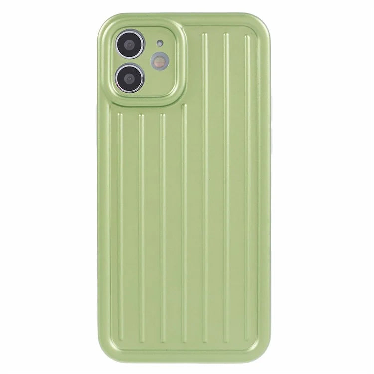For iPhone 11 Case 3D Striped Pattern IMD TPU Anti-drop Phone Cover
