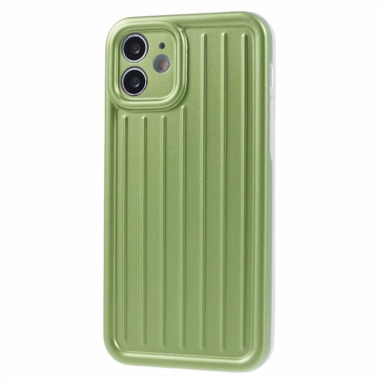 For iPhone 11 Case 3D Striped Pattern IMD TPU Anti-drop Phone Cover