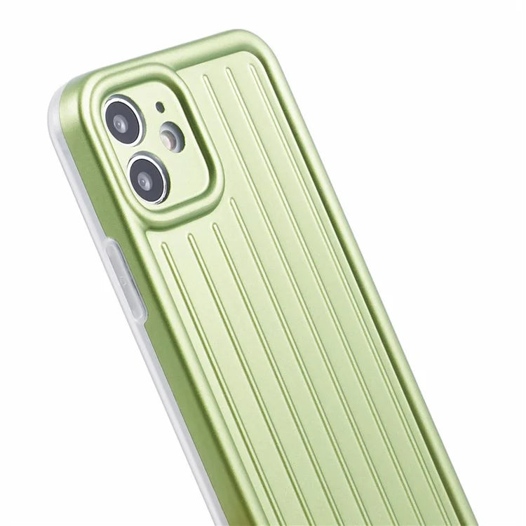 For iPhone 11 Case 3D Striped Pattern IMD TPU Anti-drop Phone Cover