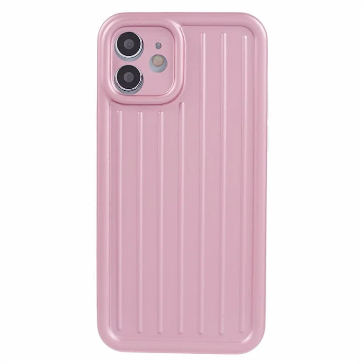 For iPhone 11 Case 3D Striped Pattern IMD TPU Anti-drop Phone Cover