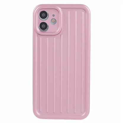 For iPhone 11 Case 3D Striped Pattern IMD TPU Anti-drop Phone Cover