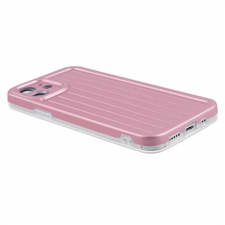 For iPhone 11 Case 3D Striped Pattern IMD TPU Anti-drop Phone Cover