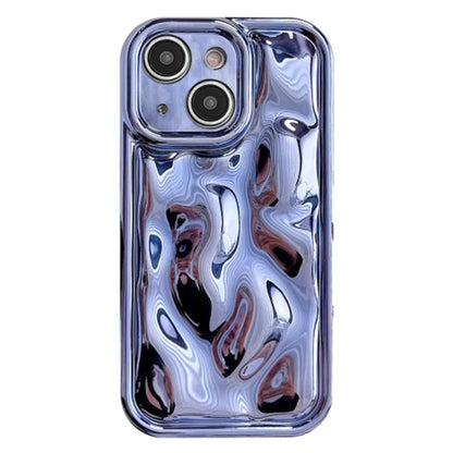 For iPhone 15 Case Electroplated Meteorite Texture Soft TPU Phone Cover