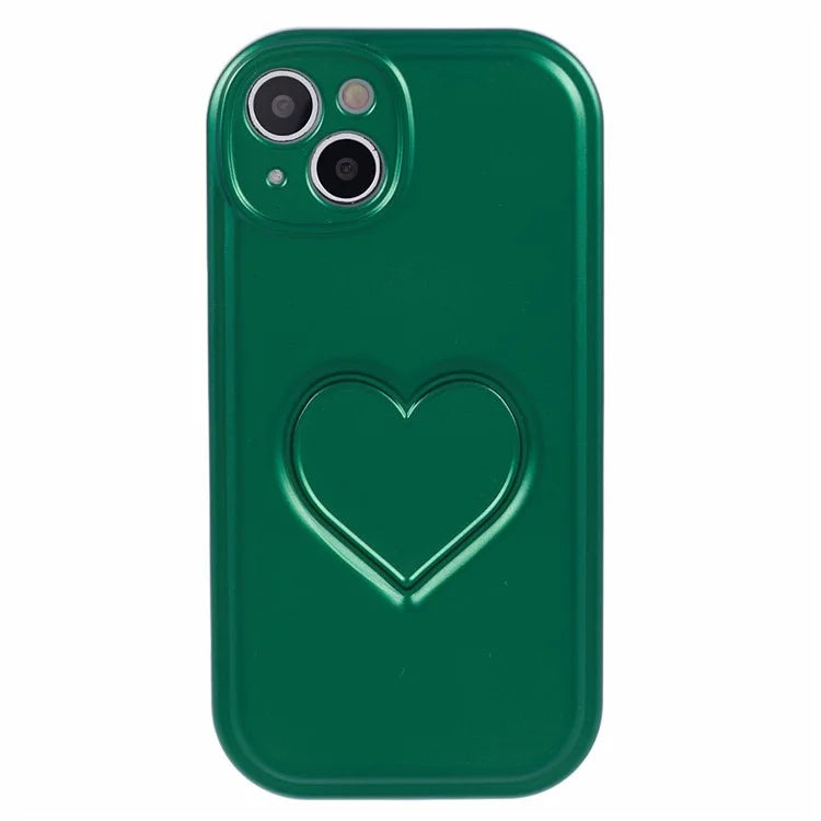 IMD TPU Case for iPhone 13 Cover with 3D Effect Love Heart