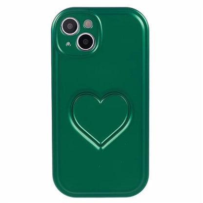 IMD TPU Case for iPhone 13 Cover with 3D Effect Love Heart
