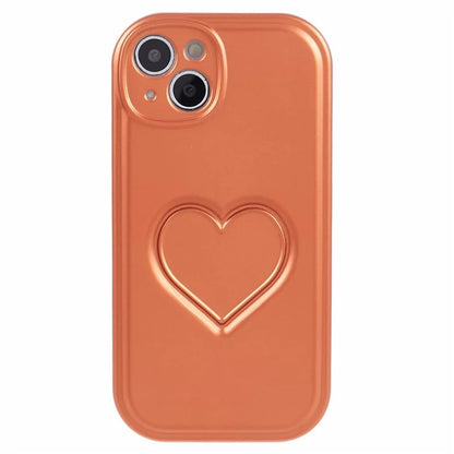 IMD TPU Case for iPhone 13 Cover with 3D Effect Love Heart