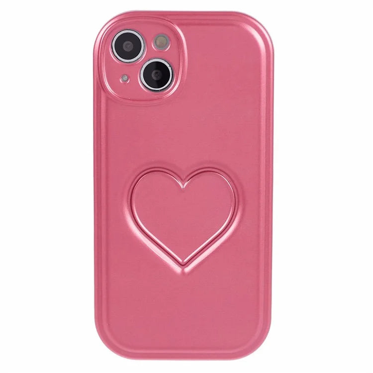 IMD TPU Case for iPhone 13 Cover with 3D Effect Love Heart