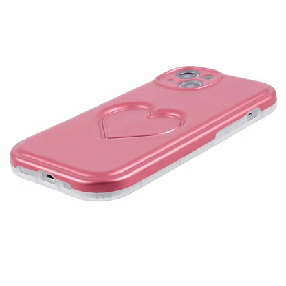 IMD TPU Case for iPhone 13 Cover with 3D Effect Love Heart