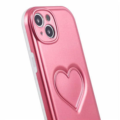 IMD TPU Case for iPhone 13 Cover with 3D Effect Love Heart