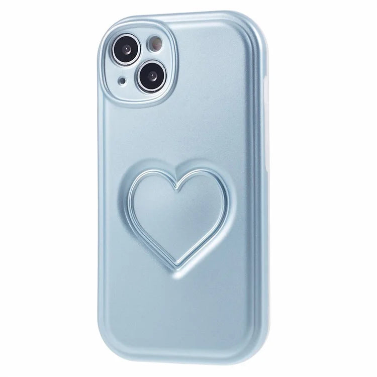 IMD TPU Case for iPhone 13 Cover with 3D Effect Love Heart