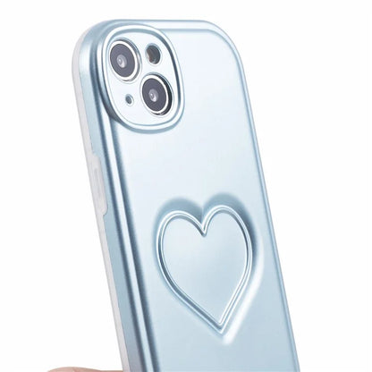 IMD TPU Case for iPhone 13 Cover with 3D Effect Love Heart