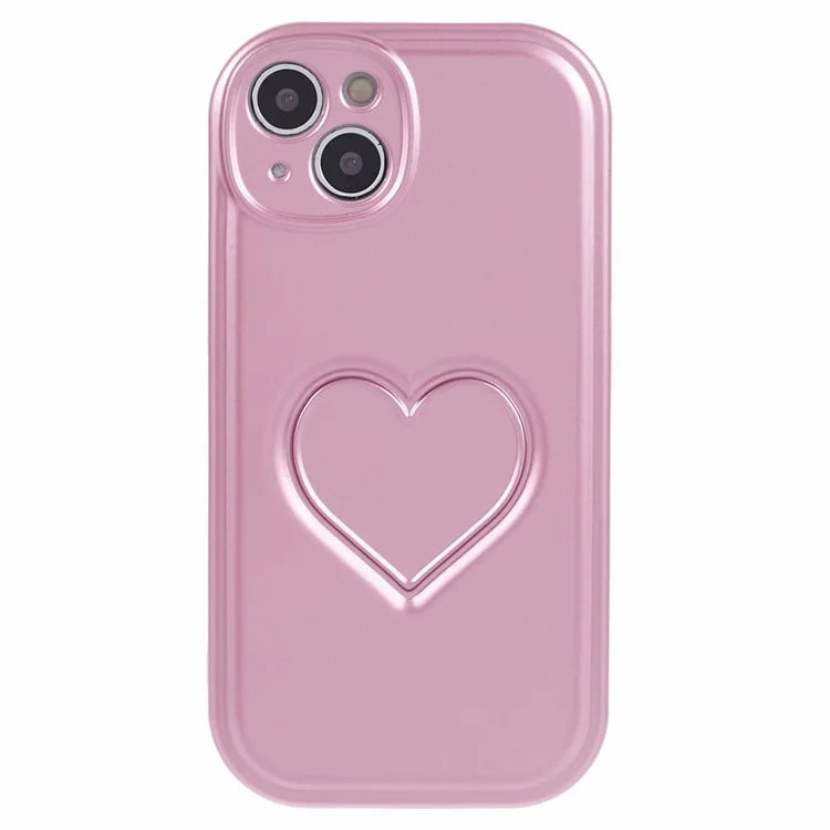 IMD TPU Case for iPhone 13 Cover with 3D Effect Love Heart
