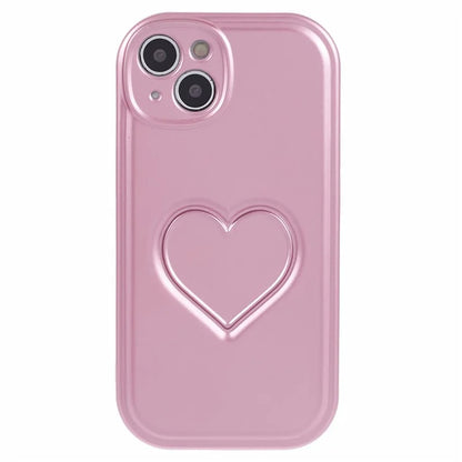 IMD TPU Case for iPhone 13 Cover with 3D Effect Love Heart