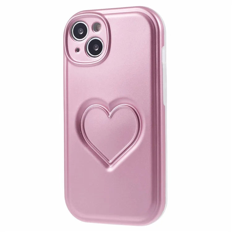 IMD TPU Case for iPhone 13 Cover with 3D Effect Love Heart