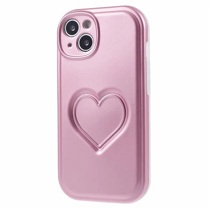 IMD TPU Case for iPhone 13 Cover with 3D Effect Love Heart