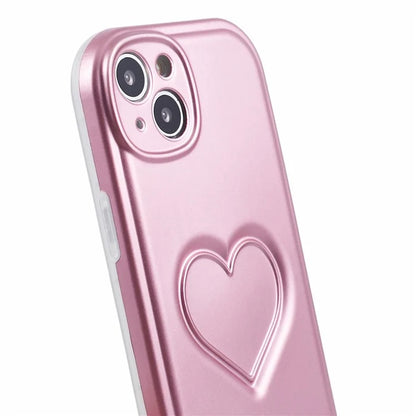 IMD TPU Case for iPhone 13 Cover with 3D Effect Love Heart