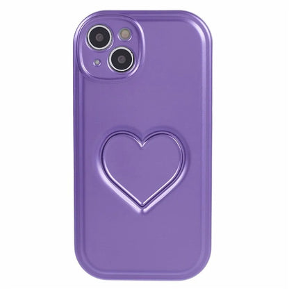 IMD TPU Case for iPhone 13 Cover with 3D Effect Love Heart