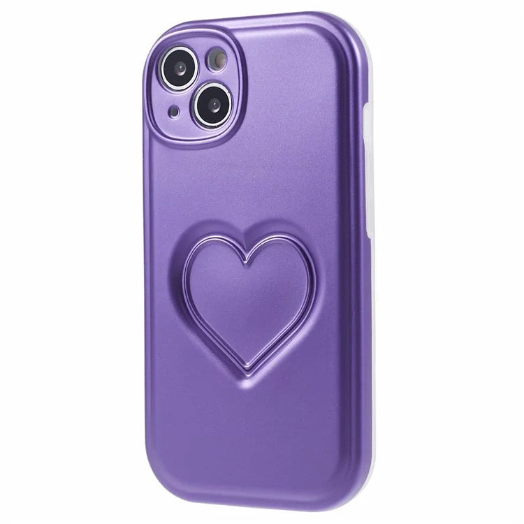 IMD TPU Case for iPhone 13 Cover with 3D Effect Love Heart