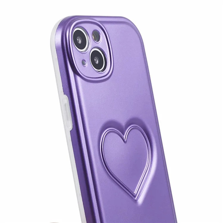 IMD TPU Case for iPhone 13 Cover with 3D Effect Love Heart