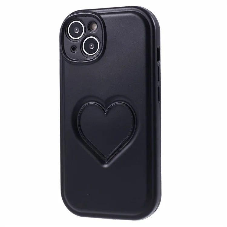 IMD TPU Case for iPhone 13 Cover with 3D Effect Love Heart