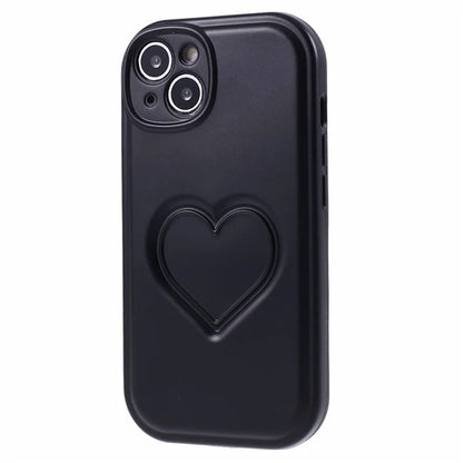 IMD TPU Case for iPhone 13 Cover with 3D Effect Love Heart