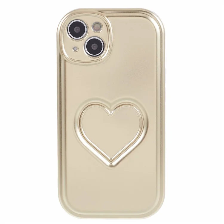 IMD TPU Case for iPhone 13 Cover with 3D Effect Love Heart