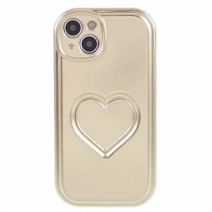 IMD TPU Case for iPhone 13 Cover with 3D Effect Love Heart