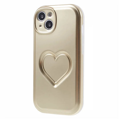 IMD TPU Case for iPhone 13 Cover with 3D Effect Love Heart