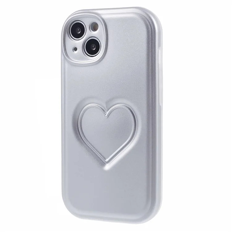 IMD TPU Case for iPhone 13 Cover with 3D Effect Love Heart