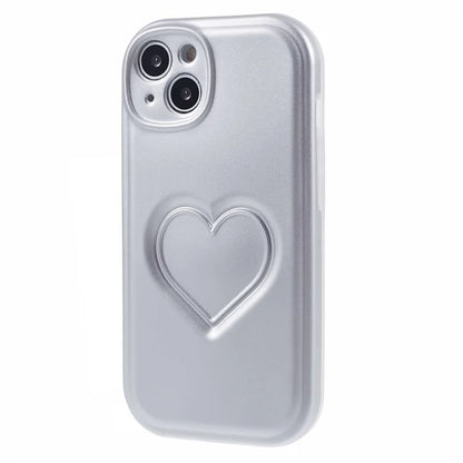IMD TPU Case for iPhone 13 Cover with 3D Effect Love Heart