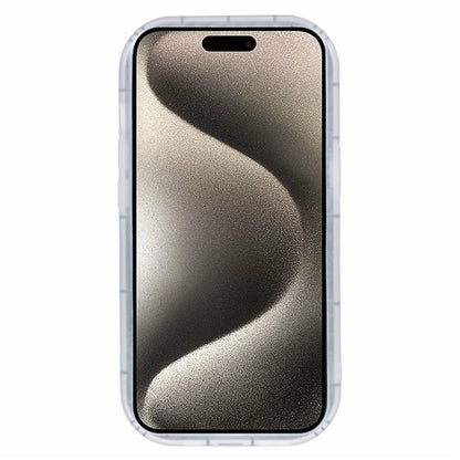 For iPhone 15 Pro TPU Case 3D Heart Shape IMD Protective Phone Cover