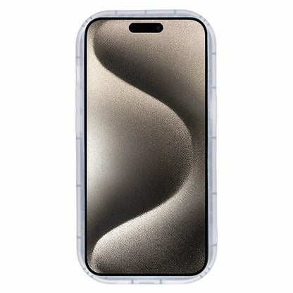For iPhone 15 Pro TPU Case 3D Heart Shape IMD Protective Phone Cover